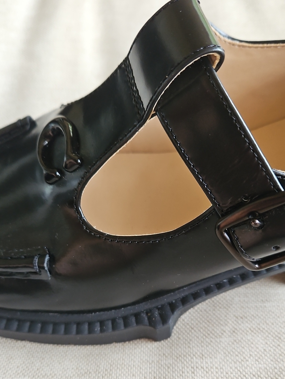 Coach LIV Mary Jane Black Platform Shoes Chunky Heel Padded Footbed Size 6 - Picture 3 of 11
